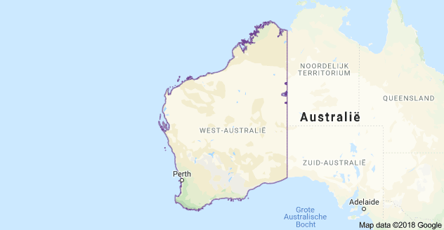 Map West-Australie